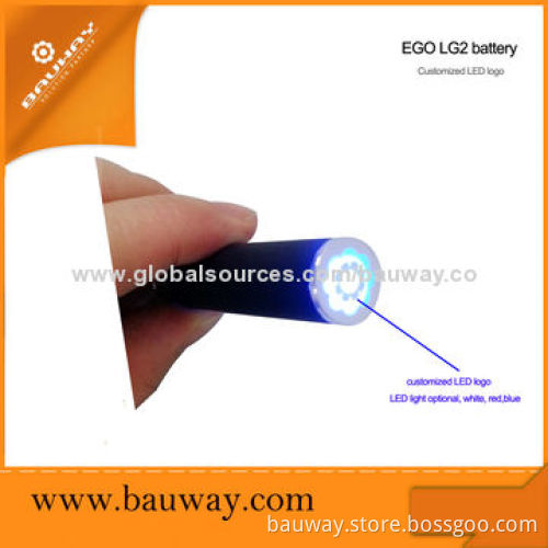 Ecigs OEM eGo Battery with LED Logo, 3.3-4.2V Voltage